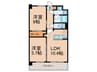 S-RESIDENCE博多駅南afford 2LDKの間取り
