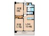 S-RESIDENCE博多駅南afford 2LDKの間取り