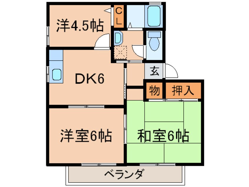 間取図 リバーサイドディアス　Ａ