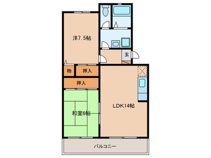 間取り図 アベニュー井上Ⅱ
