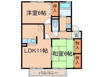 間取図 サンスクエア水巻南Ｂ棟