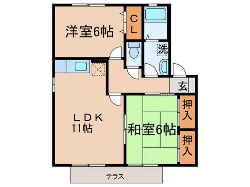 間取図 ロイヤルガーデン芳賀Ｃ棟