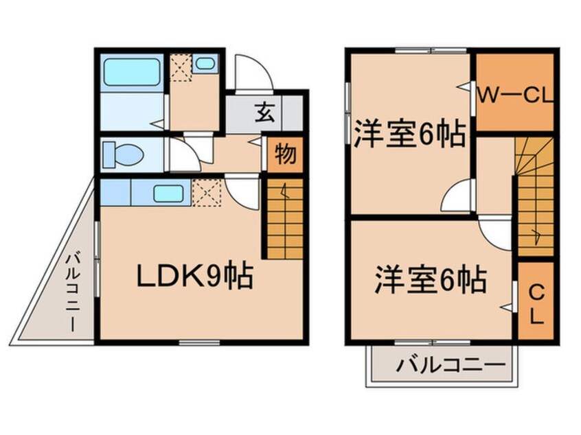 間取図 Ｂａｍｂｉｎｉ沖田