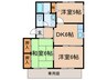 グリーンディアス　Ｂ 3DKの間取り