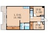 シャトレ樹庵 2LDKの間取り