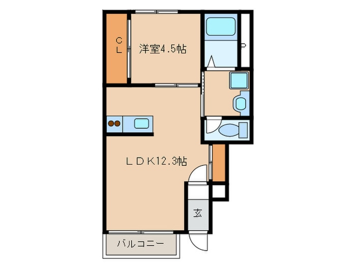 間取り図 サンハイム麦野