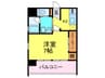Ｌｕｃｉｌ 1Kの間取り