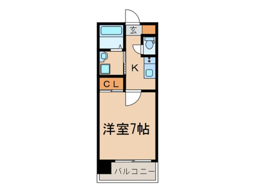 間取図 ｻｳﾞｫｲﾃﾝｼﾞﾝｽｸﾜｲﾔｰ（1412）