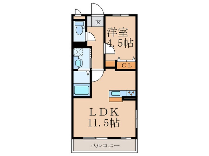 間取図 プレステージ熊西