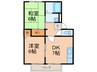ヒューマンハイツ 2DKの間取り