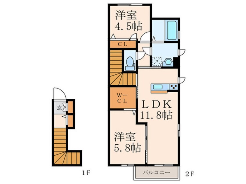 間取図 シャーメゾン鈴蘭