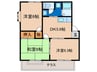 エクセルチコⅡ 3DKの間取り