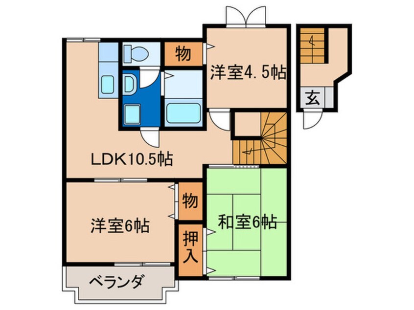 間取図 エヴァーグリーン　Ｂ