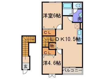 間取図 エヴァーグリーン　Ｈ