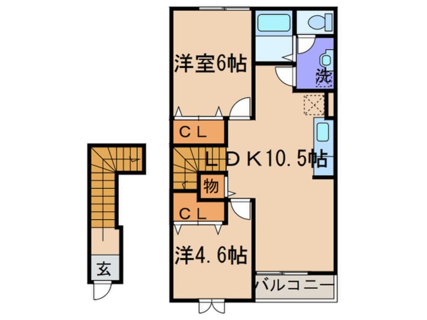 間取図 エヴァーグリーン　Ｈ
