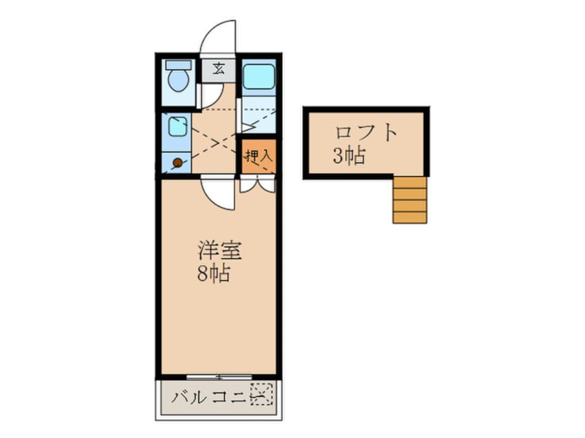 間取図 シャトレ隈Ⅱ