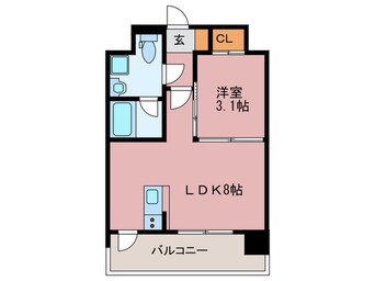 間取図 ドゥーエ赤坂(520)