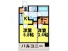 ﾚｼﾞﾃﾞﾝｼｬﾙﾋﾙｽﾞﾃﾞｭｵﾌﾟﾚｲｽ(1001) 2Kの間取り