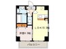 ジュセン西新 1LDKの間取り