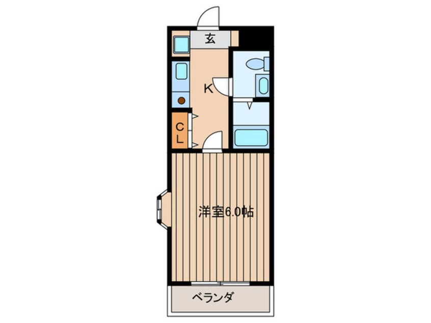間取図 スパークリングタワー西門橋