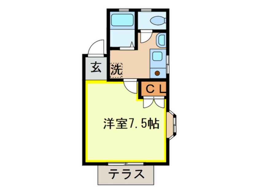 間取図 センタ－コ－ト植木