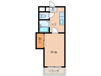 間取図 シャトレ片野Ⅲ(203)