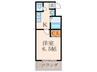 アルバコ－ト 1Kの間取り