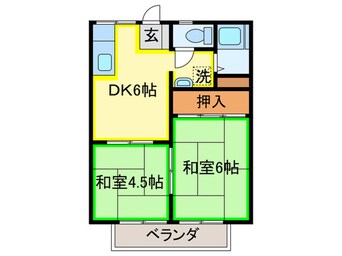 間取図 ワシダハイツ永犬丸　Ａ棟