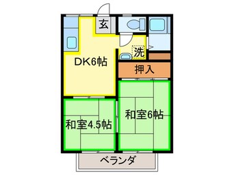 間取図 ワシダハイツ永犬丸　Ａ棟