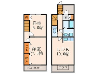 間取図 ヴィレッジ要