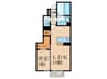 D-room葛原 1LDKの間取り