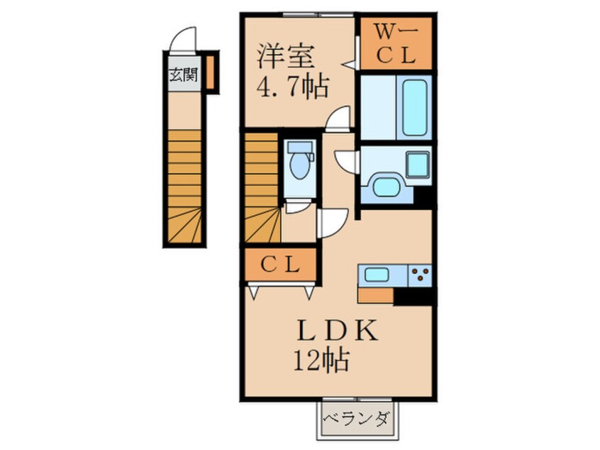 間取図 D-room葛原