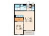 エスペランサ門司港 1LDKの間取り