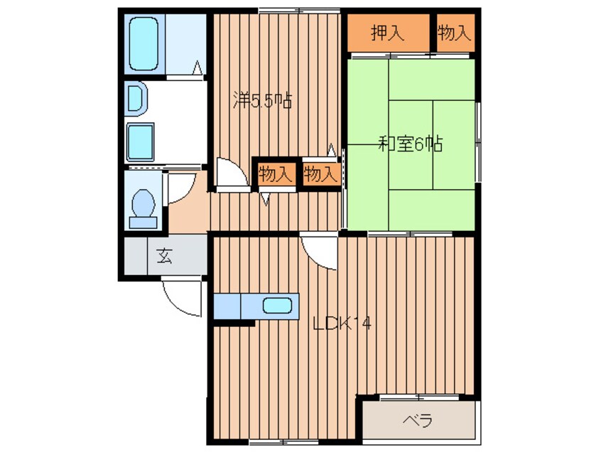 間取図 ガ－デンプレイスＡ