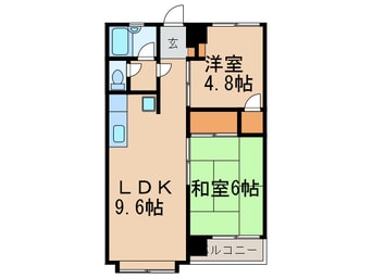 間取図 リバ－ス平和