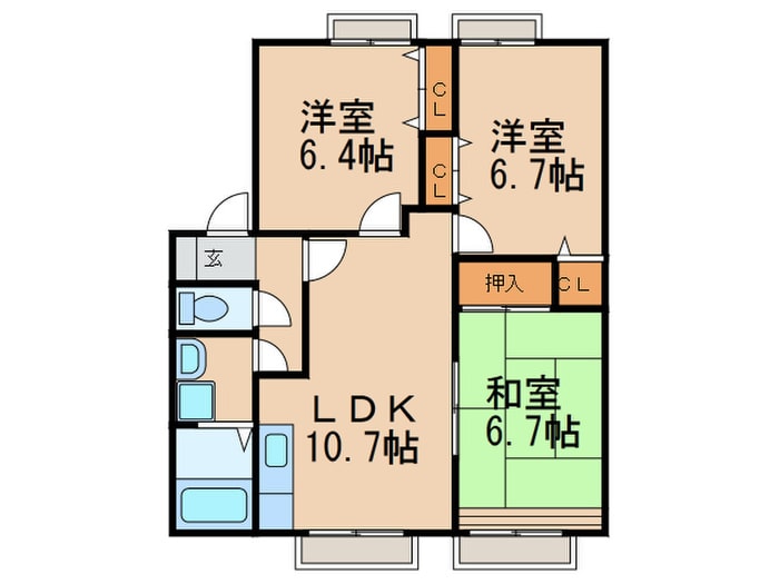 間取り図 プリマベ－ラ志免