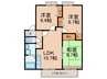 プリマベ－ラ志免 3LDKの間取り
