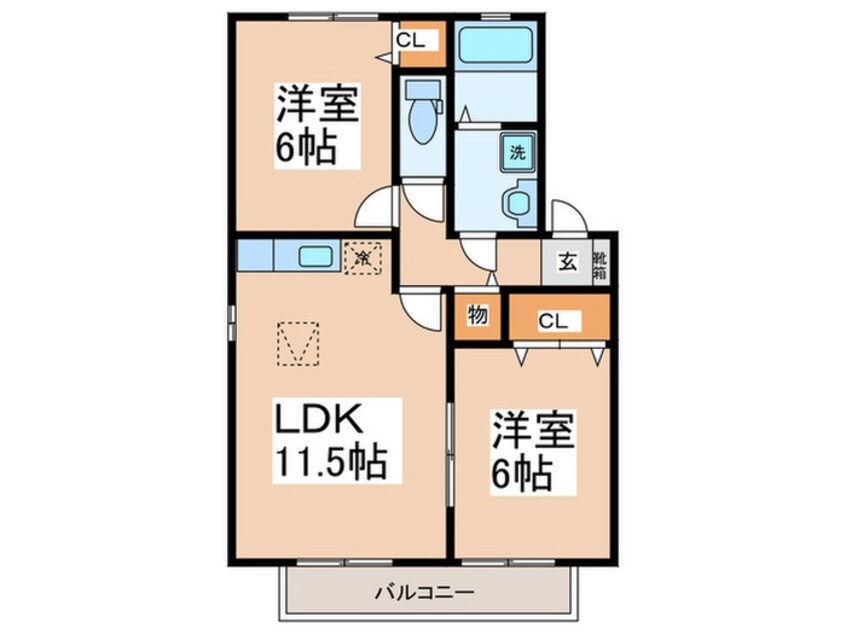 間取図 サニーハイツⅡ