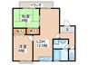セジュール・Ａ・七夕 2LDKの間取り