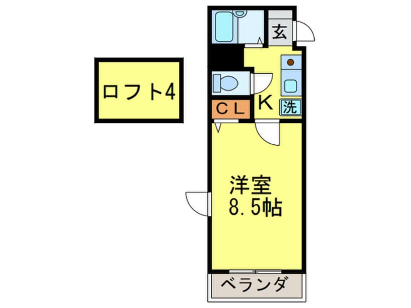 間取図 コンドミニアム医生ヶ丘Ⅲ