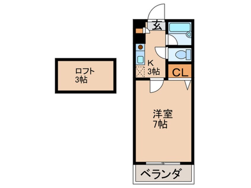 間取図 コンドミニアム医生ヶ丘Ⅲ