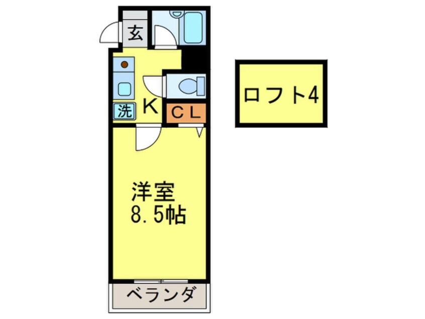 間取図 コンドミニアム医生ヶ丘Ⅲ