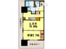 F･PARC GRANDMARK天神 1LDKの間取り