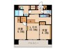 F･PARC GRANDMARK天神 2LDKの間取り