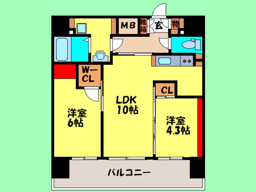 間取図 F･PARC GRANDMARK天神