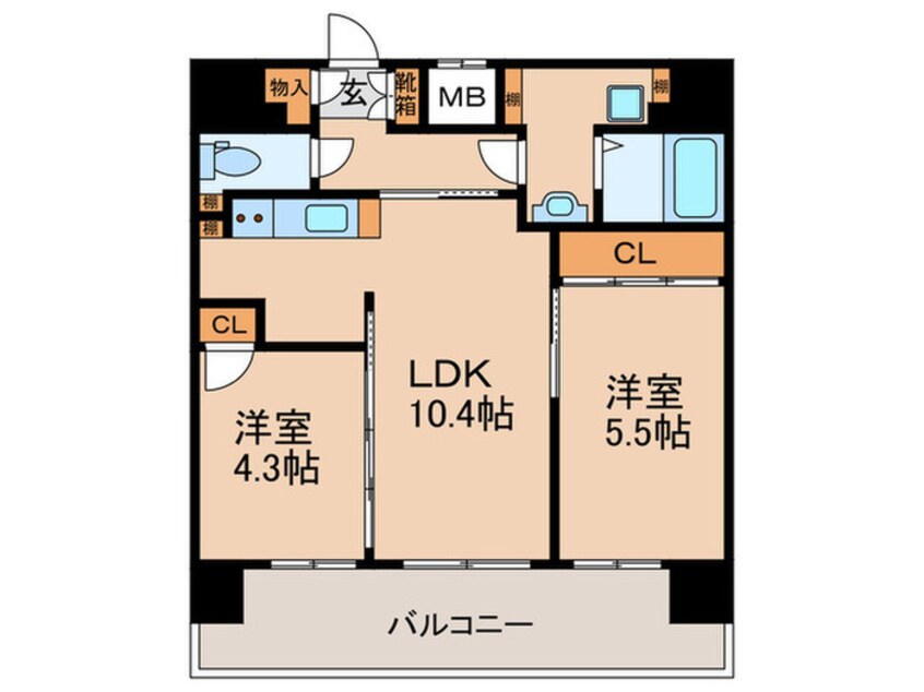 間取図 F･PARC GRANDMARK天神