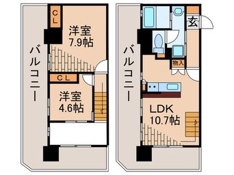 間取図 F･PARC GRANDMARK天神