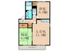 ベルメゾン333 2LDKの間取り