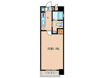 間取図 ﾛｰｽﾞﾓﾝﾄﾌﾚｱ天神南(205)