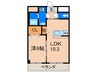 フォレスト陣原 1LDKの間取り